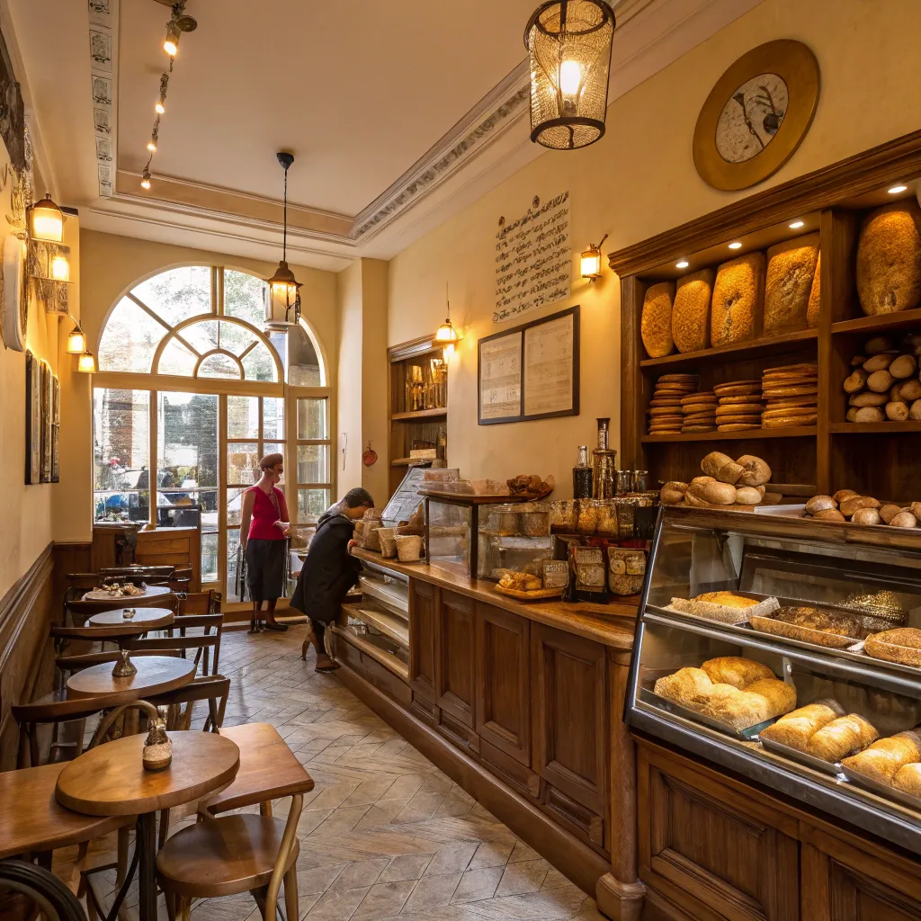 Cozy Interior of TARNIVOXA Bakery