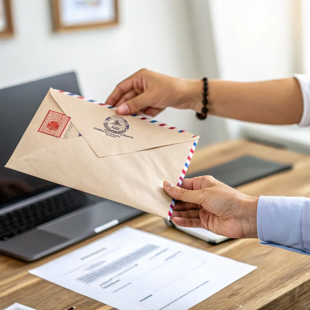 Sending animation